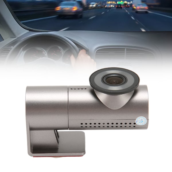 Dashcam WiFi 1080P G-sensor Nattseende 1920° Vidvinkel Loop-inspelning APP-kontroll Bilkörningsinspelare för bil