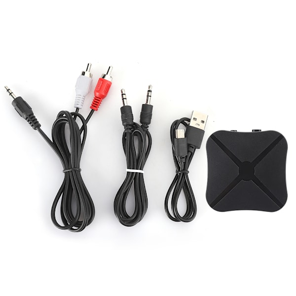 2 i 1 trådløs Bluetooth 5.0 lyd sender mottaker HIFI musikk adapter RCA forsyninger