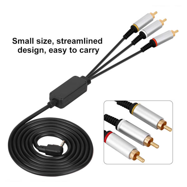 1,5M komponent ABS TV-ledningskabel AV-kabel lydvideokabel til PSP2000 3000