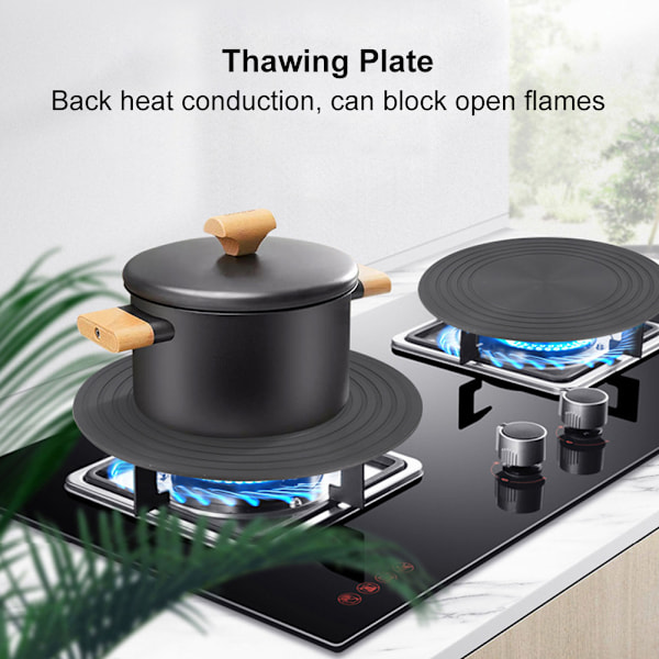 Non-Stick Kokplatta, Gasspis Diffuser För Effektiv Värmefördelning, Värmespridningsplatta i Aluminium, Skyddar Dina Kastruller & Pannor Från Skador