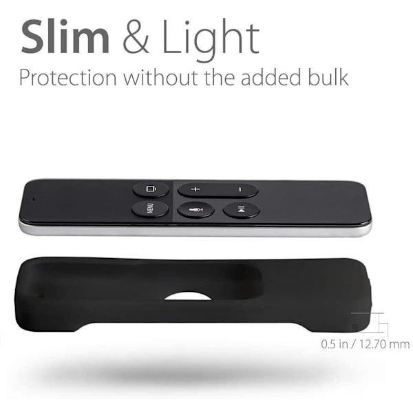 Silikonskydd Svart för Apple TV Siri Remote Gen 4/5