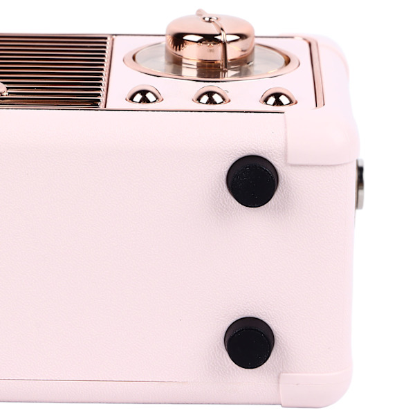 Retro Bluetooth-høyttaler Kraftig subwoofer-effekt Bærbar Mini Utendørs Trådløs Høyttaler Rosa