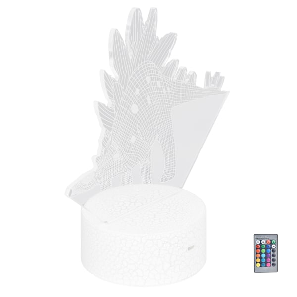 Säker Miljövänlig Barnrumslampa, 3D Optisk Illusion Nattlampa, Färgskiftande LED Dinosaurielampa För Barnrum Eller Vardagsrum