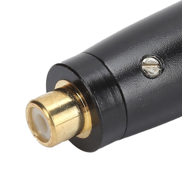 RCA hunn til XLR hann adapter gullbelagt lydkontakt for miksermikrofon svart
