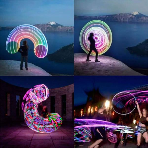 Led Hula Hoop Reifen für Kinder ab 6 Jahre und Erwachsene Fitn