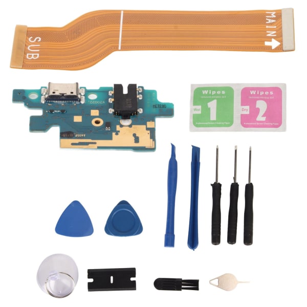 Flexkabel ladepunkt erstatning USB portkontakt reparasjon ladebrett port dock for Samsung Galaxy A40 A405F