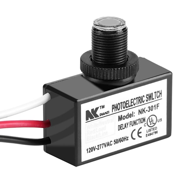 120V-277VAC Lichtsensorstyring Automatisk Til/Fra Fotoelektrisk