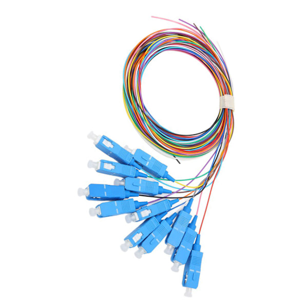 12st Fiberoptisk Kabel 12 Trådar Keramisk Ferrule Låg Insättningsförlust Patchkabel för Instrumentering
