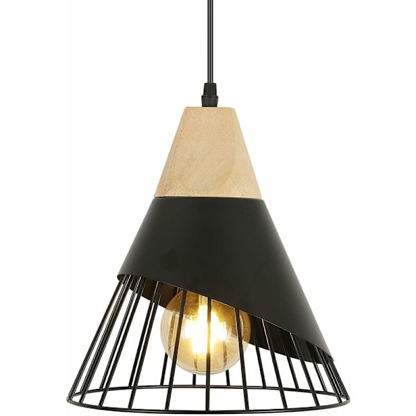 Miljövänlig Pendellampa, Nordisk Enkel Lampskärm för Matsal Studio, Inomhusbelysning med Lågkolhaltig Yta, Justerbar Kabel, E26 Sockel
