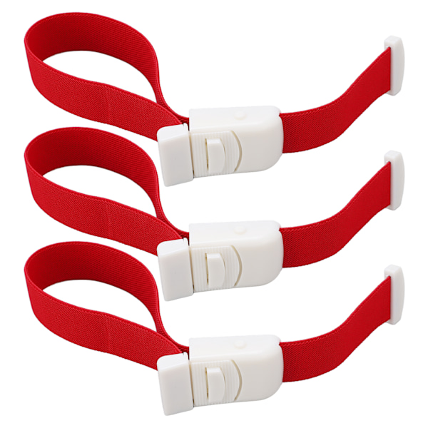 Justerbar Tourniquet, Portabelt Utomhus Nödblödningskontrollset med Snabbspänne, Ergonomisk Hög Elasticitet för Första Hjälpen (3 st)