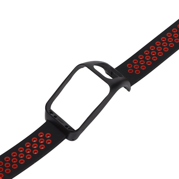 Smartwatch-rem for silikon, armbåndsurrem med dobbel farge og spenne for TOMTOM Runner3 Adventurer (svart rød)