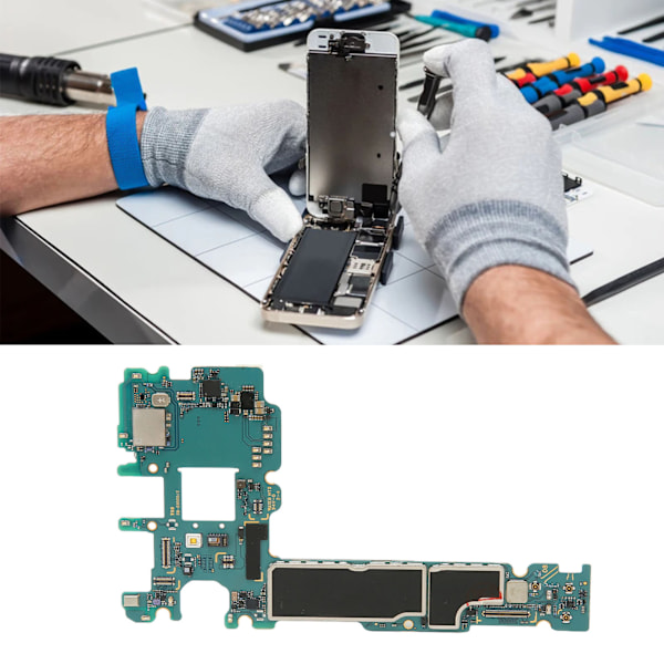 Låst moderkort för Samsung Galaxy S8+ 64GB PCB-telefon, olåst moderkortsbyte, JP-version