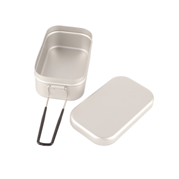 Utomhus Campingkokare, Fyrkantig Risgryta i Aluminium med Anodiserad Yta, Bekväm och Portabel Lättviktsdesign