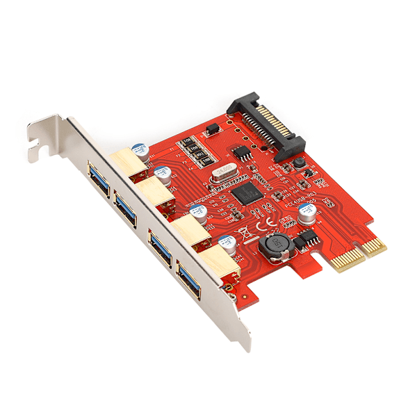 USB3.0 -laajennuskortti, 4-porttinen sovitinkortti SATA-virtalähteellä NEC Master Control D720201:lle