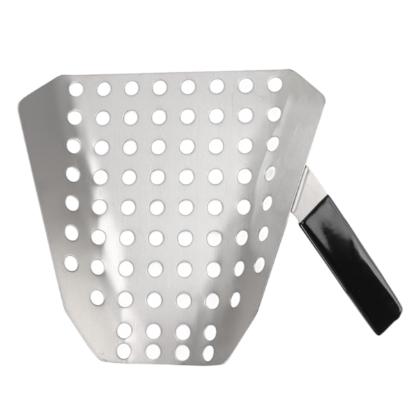 Popcorn Scoop Ergonomisk Enhånds Rustfritt Stål Fries Scooper med Hull for Kinobutikk