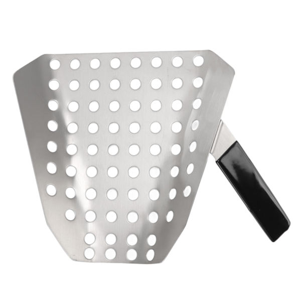 Popcorn Scoop Ergonomisk Enkelt Håndtag Rustfrit Stål Fries Scooper med Huller til Biograf Butik