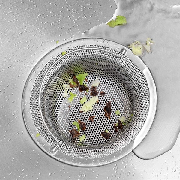 Mångsidiga diskbänksilar, hållbar konstruktion i rostfritt stål, anti-igensättningsdesign främjar smidig dränering, enkel underhåll med
