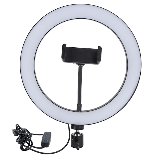 UN‑260 LED-rengaslamppu, kolme väriä, portaaton himmennys, kaaren muotoinen täyttövalo, 26 cm, 26 W