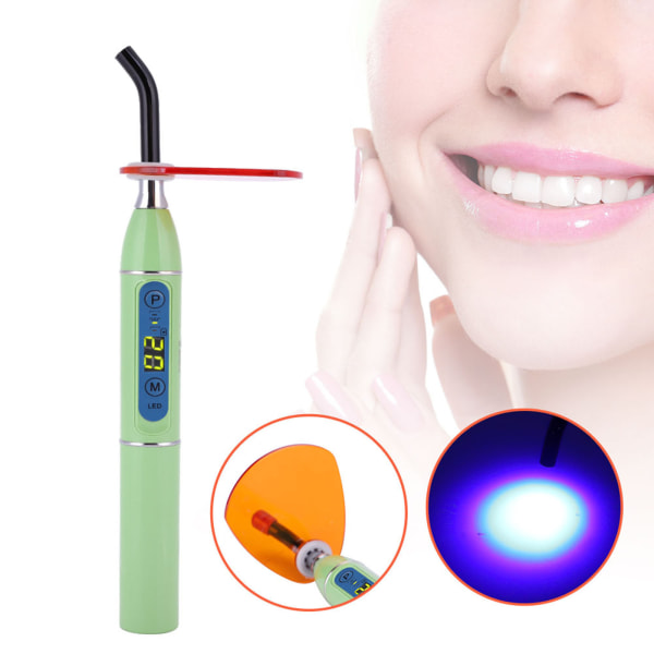 Wireless Cordless LED Dental Curing Machine Light Lamp Green EU