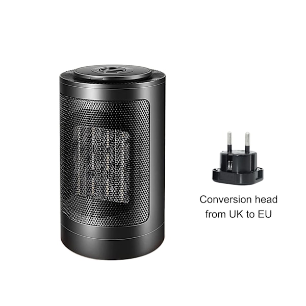 Smart Element, Portabla Elektriska Värmare med 1500W PTC Keramisk Snabb Uppvärmning, Tyst Drift för Sovrum/Kontor, Svart, 24 × 15 × 15 cm