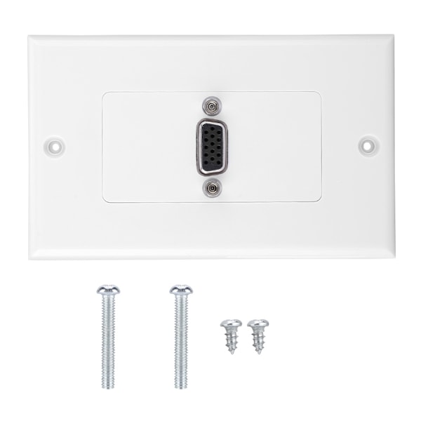 VGA-uttag Väggmonterad Paneladapter Vägguttag ABS-material