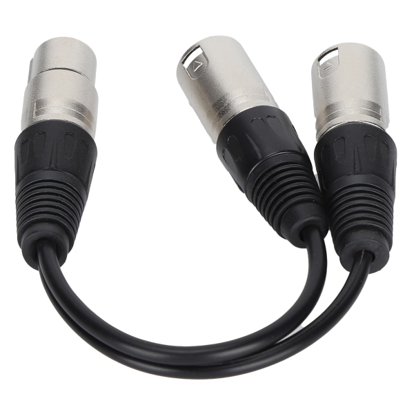 XLR-naaras - 2 x XLR-uroskaapeli Mikrofoni Stereobalansoitu liitäntäjohto ääniadapterille