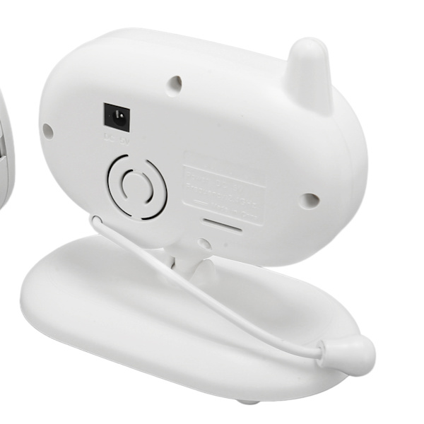 Babyalarm Video 3,5 tommer skærm Video Babyalarm med kamera med nattesyn 2-vejs lyd Vuggeviser EU-stik 100-240v