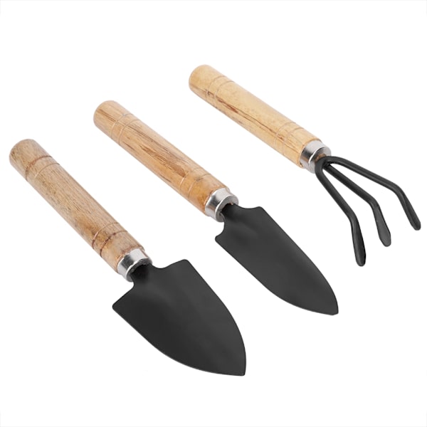 3 stk Mini Hageverktøysett Spade Klo Rake Spade Blomster Planting Verktøy