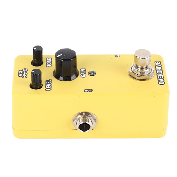 Elektrisk guitar effektpedal enkelt blok mini modulation forstærker simulation pedal gul overdrive