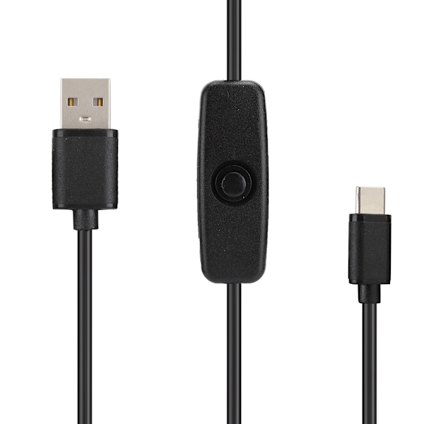 3 stk. 5V3A TypeC-grænseflade Strømadapter Strømkabel med Afbryder til Raspberry Pi 4B
