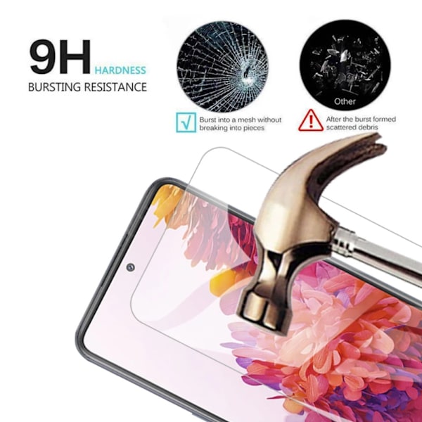 Protector de Pantalla Transparente 9H Compatible con Samsung Galaxy S20 FE