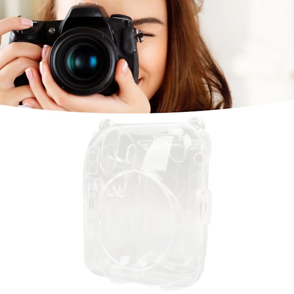 Genomskinlig Instant Camera Case PC Antiscratch Kamerahölje Med Justerbar Axelrem För Instax Mini 12