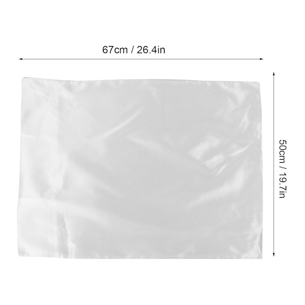 2 kpl 75 x 150D satiinipäällinen pehmeä tyynyliina kirjekuorella suljettu vuodevaatteet