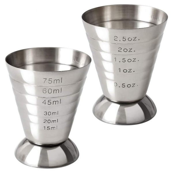 Cocktail Jigger Set, Rostfritt Stål För Multifunktionell Användning, Viktiga Barredskap För Professionell Bartenderprecision