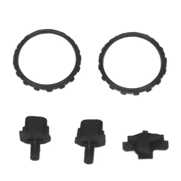 Ersättningsknappar L2 R2 Full Buttons Set Ersättningsknapp Reparationssats för PS5 ControllerSvart