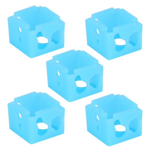 5 st 3D-skrivardelar XCR NV6  Uppvärmd block silikonstrumpa  Extruder värmeblock skyddande lock