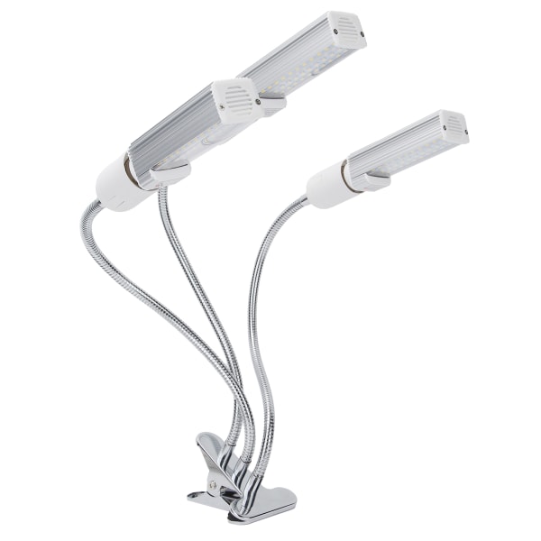 3-pääinen LED-kasvikasvuvalo E27 USB-pidike Kasvien kasvatusvalo f