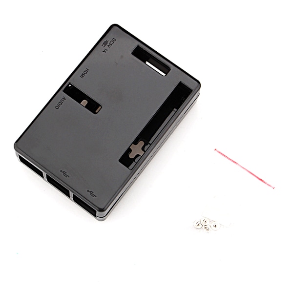 Til Raspberry Pi 2 Model B B+ Etui Sort ABS Plast Cover Skal Taske Kabinet Computerboks