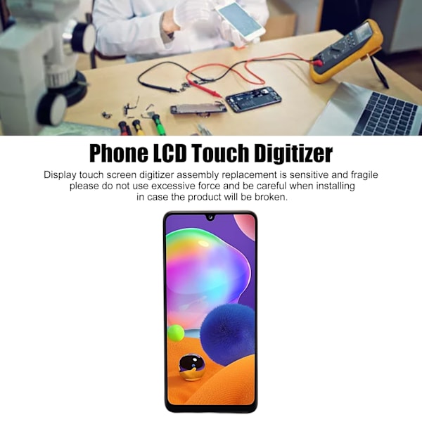 6,4-tums LCD-skärmersättning med reparationsverktyg för Samsung Galaxy A31 A135 SM A315F SM A315F DS SM A315G DS