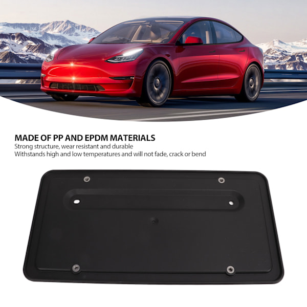 Bakre registreringsskyltsfäste 109684400B Ersättning för Tesla Model 3 2017‑2023