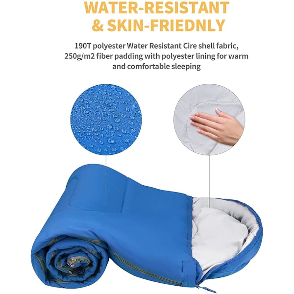 Äventyrsredo Sovsäck, Bluesign-godkänt Material, Fuktavvisande Beläggning, Perfekt För Både Friluftsentusiaster Och Resenärer (1x Filt)