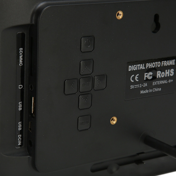 Digital fotoram 10,1 tum HD IPS-skärm 1080P video musik kalender automatisk på/av timer elektronisk fotoram 100-240V