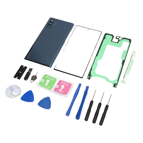 Bakre glasomslag ersättning perfekt passform främre yttre glas skärmomslag för Samsung Galaxy Note 10 Plus