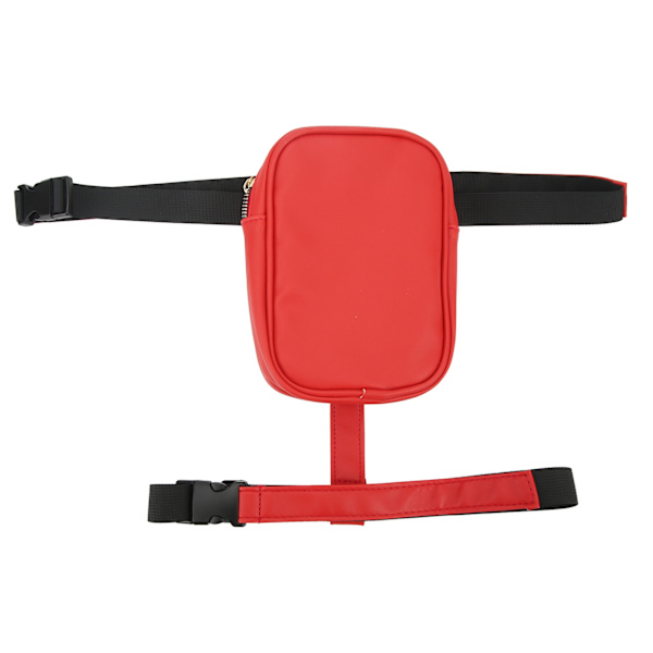 Lårsele Benväska Fanny Pack Stor Kapacitet Kvinnor PU Läder Benväska Utomhus Plånbok