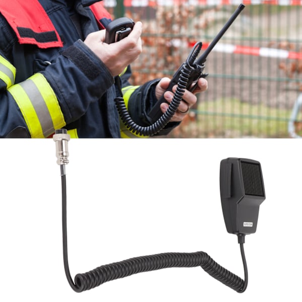 DM‑507‑4 Ersättningsmikrofon för CB-radio, 4-polig svart, högtalare för walkie-talkie