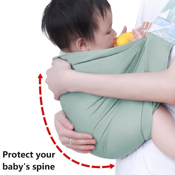 Justerbar 3D Baby Carrier Wrap med tykke skulderstropper til nyfødte