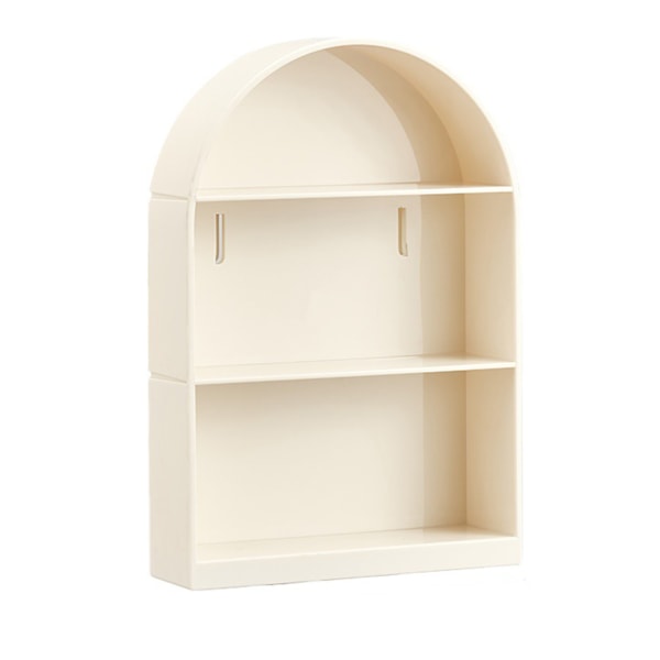 Vægmonteret udstillingsmontre Blind Box Figurer Display Case Håndværk Opbevaringsdisplay Stativ Støvfri Dukke Legetøjsopbevaringsboks, Beige