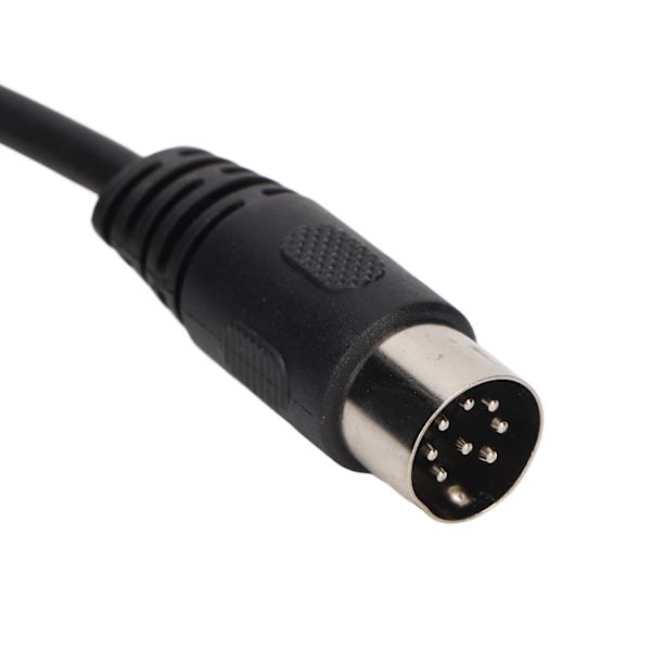 DIN 8-pin til DIN 8-pin kabel Fleksibelt Høy nøyaktighet DIN 8-pin hann til DIN 8-pin hann signal lyd adapterkabel 5 meter