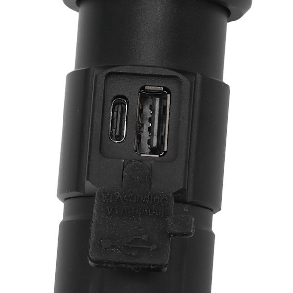 LED-ficklampa 5 växellägen justerbar fokus uppladdningsbar camping