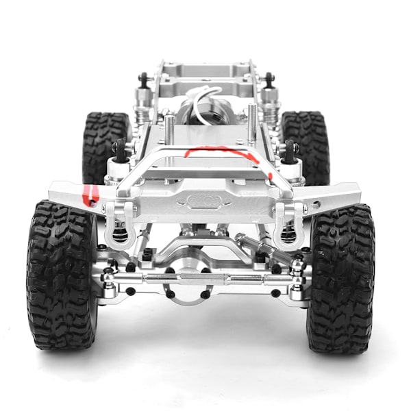Precisions CNC-bearbetad Rc-bilram i aluminiumlegering, hållbar uppgradering för Scx24-fordon, lättviktsuppgradering med anodiserad finish och